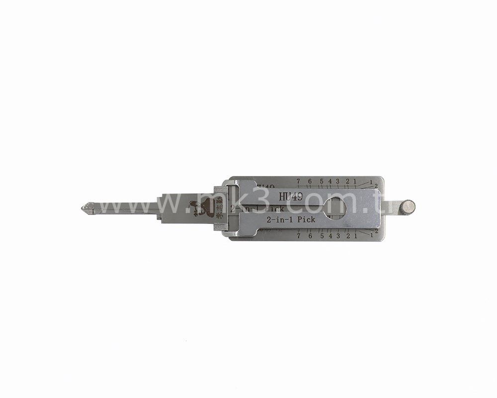 Original Lishi 2-in-1 Pick Decoder Tool HU49+ For VAG Flat Key Up To 1999 Ignition Type