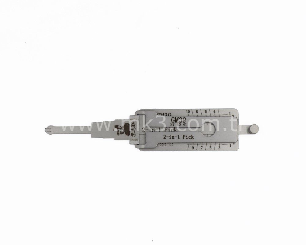 Original Lishi 2-in-1 Pick Decoder Tool GM39-AG 10 Cuts B102 Anti Glare Type