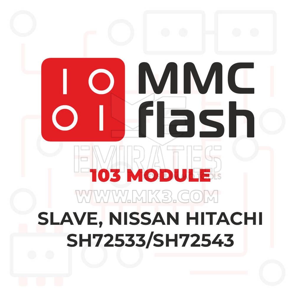 MMCFlash - 103 Modül Slave , Nissan Hitachi SH72533/SH72543