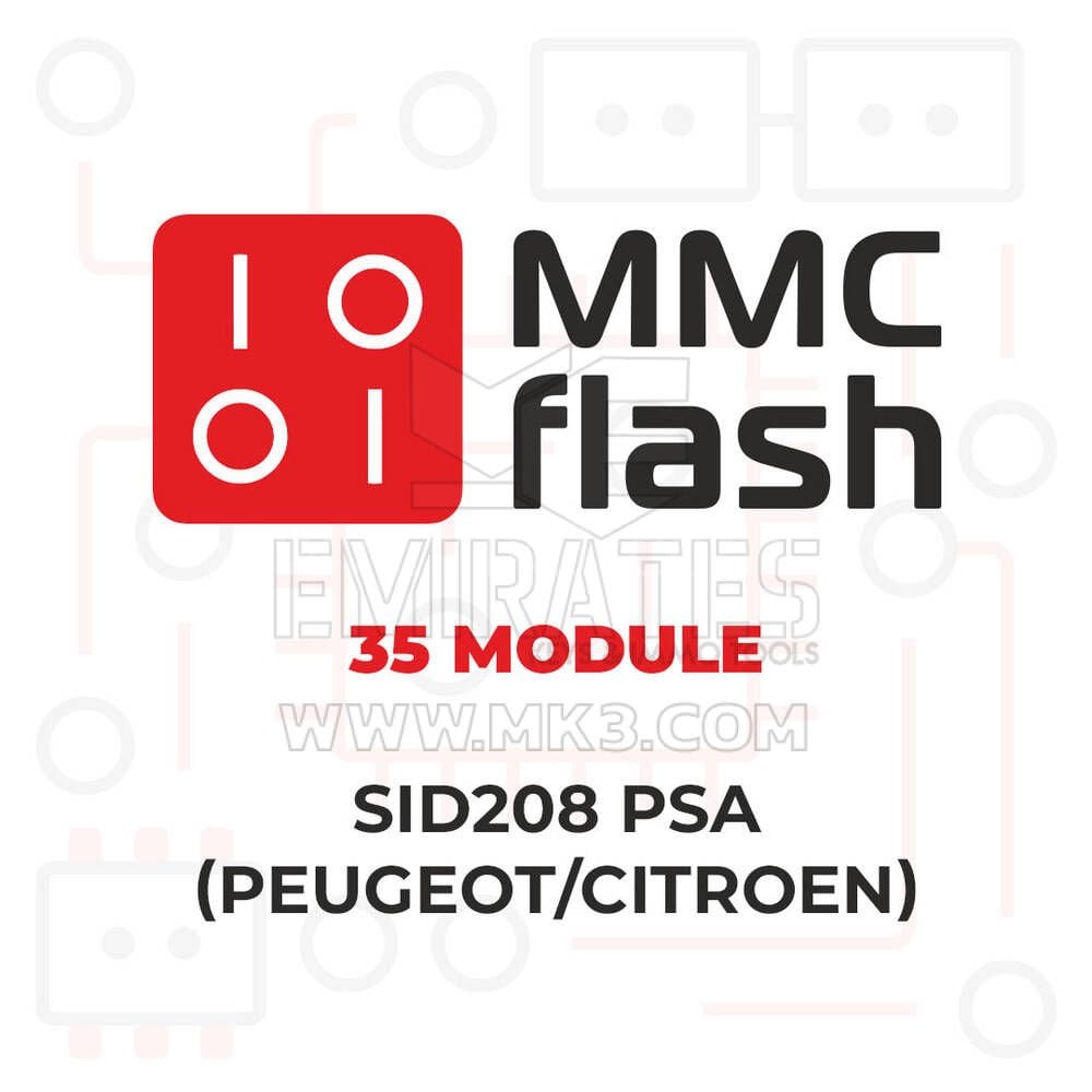 MMCFlash - 35 Modülü, SID208 PSA (Peugeot / Citroen)