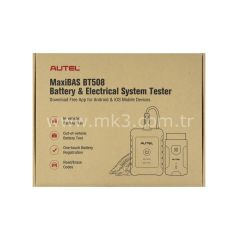 Autel MaxiBAS BT508 Akü Elektrik Sistemi Test Cihazı, Kablosuz Bluetoothlu VCI Tüm Sistemlerin Teşhis Cihazı