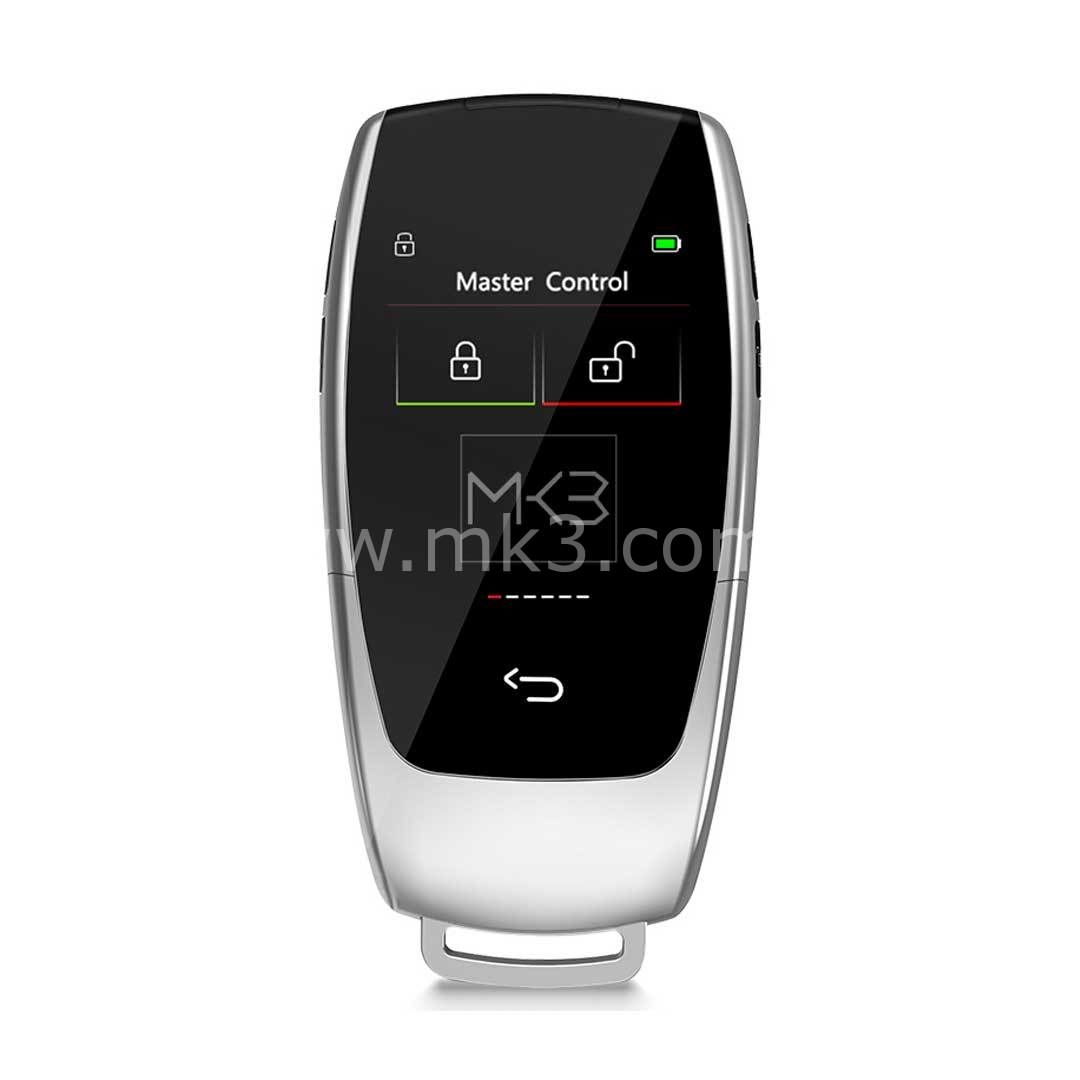 LCD Universal Ekranlı Kumanda Keyless Giriş ve İOS Araç Konum Takip Sistemi Gümüş Renk