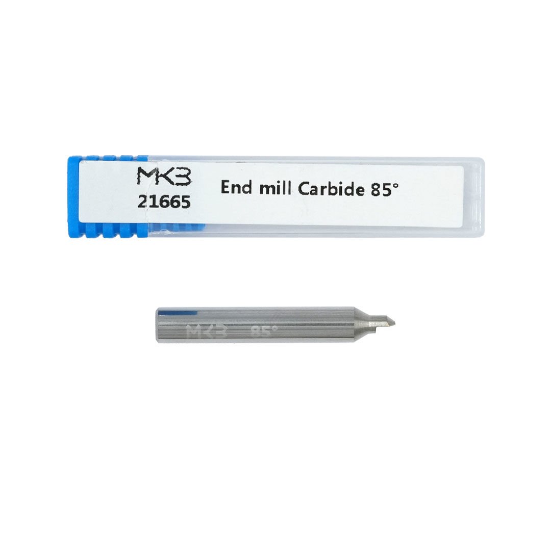 End Mill Kesme Bıçağı F21W karbür  φ3.2x5xD6x85°x40x1T-P-0.8