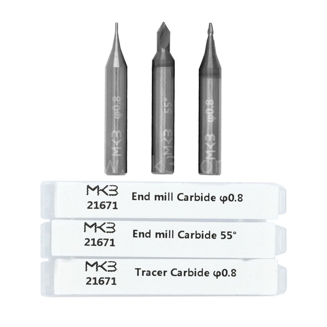 End Mills + 1 Nokta Sensör Takipçi karbür  P-4792+P-5011+P-4793 Set Of 3 PCS