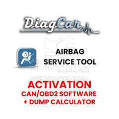 DiagCar Hava Yastığı Servis Aracı (AST) Aktivasyonu. CAN / OBD2 Yazılımı + Döküm Hesaplayıcı