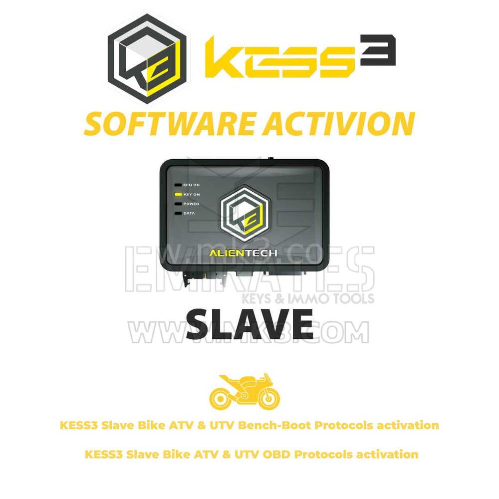 Alientech KESS3 Slave motosiklet Bench-Boot + OBD