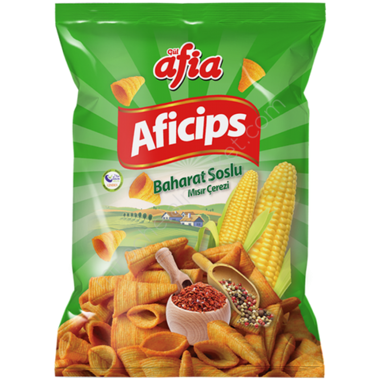 Afia Aficips Baharatlı Mısır Cips 50 Gr.