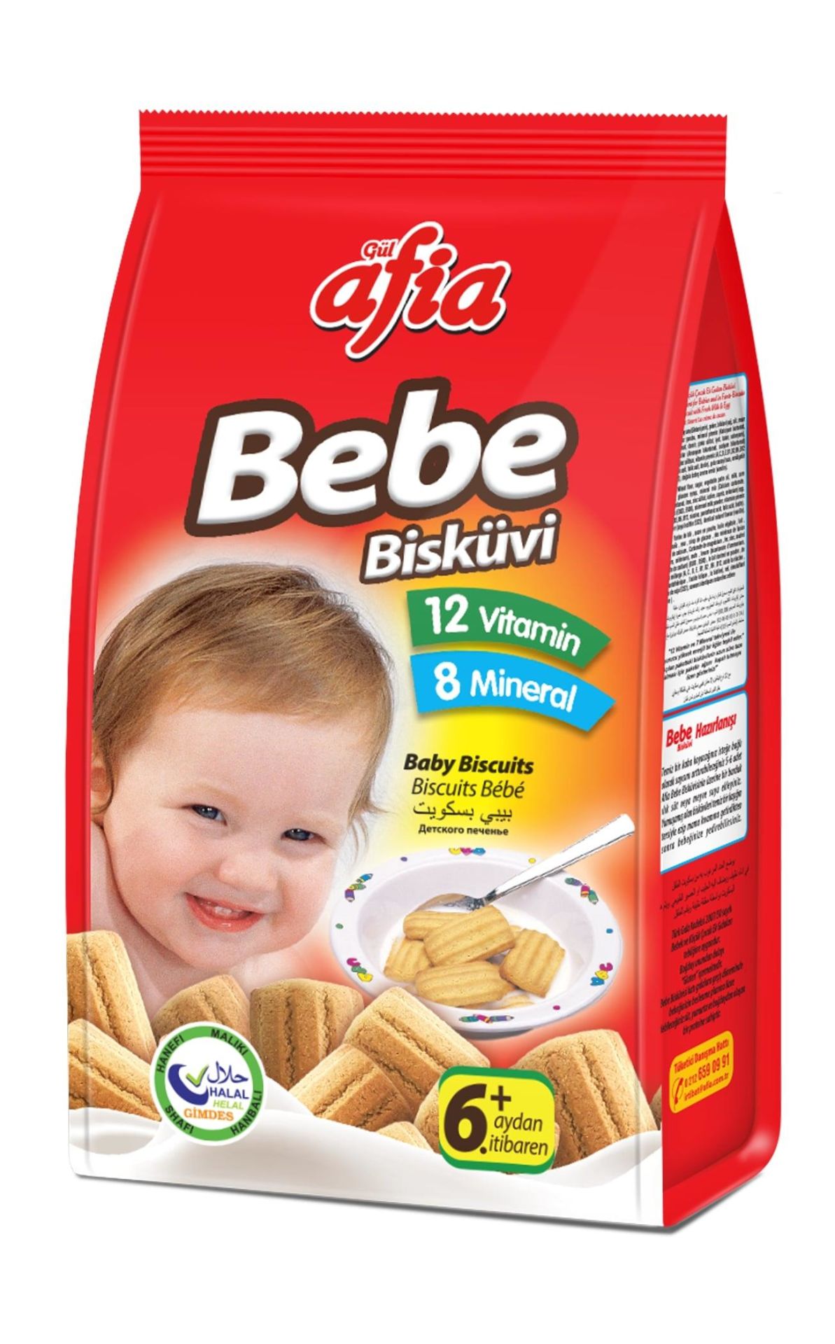 Afia Bebe Bisküvisi Vitamin Katkılı 150 Gr.