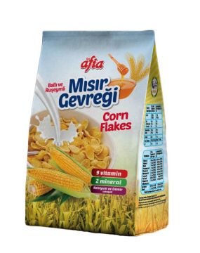 Afia Ballı Ruşeymli Mısır Gevreği 450 Gr.