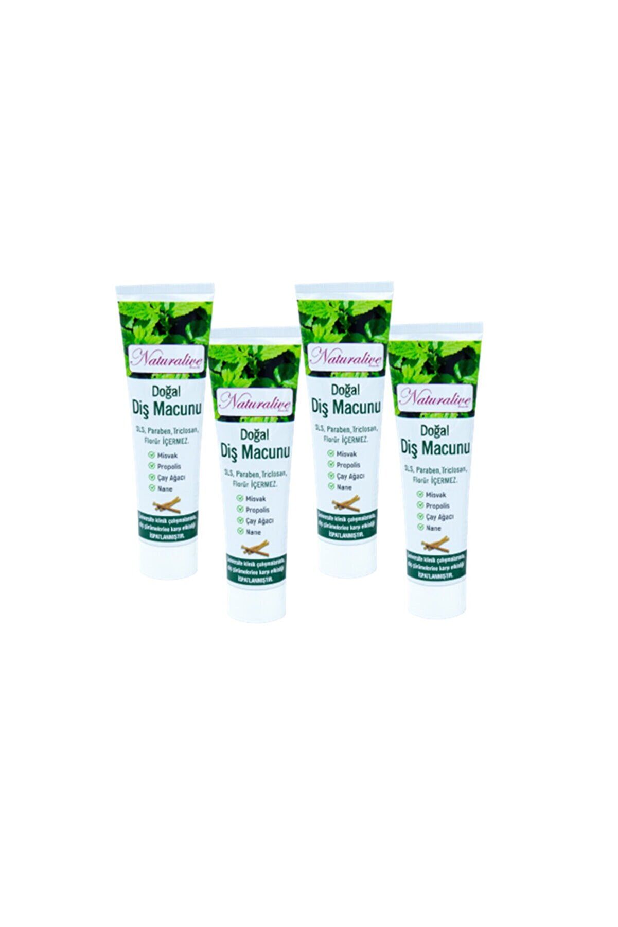 Naturalive Doğal Diş Macunu 100ml*4 Adet