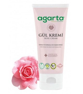 Agarta Doğal Yüz Ve El Nemlendirici Gül Aromalı Cilt Bakım Kremi 75 ml