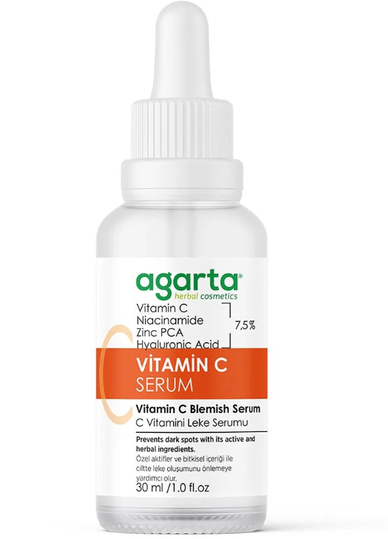 Agarta C Vitamini Serum Aydınlatıcı Koyu Leke Karşıtı (%3,5 Vitamin C, Niacinamide, Zinc PCA)