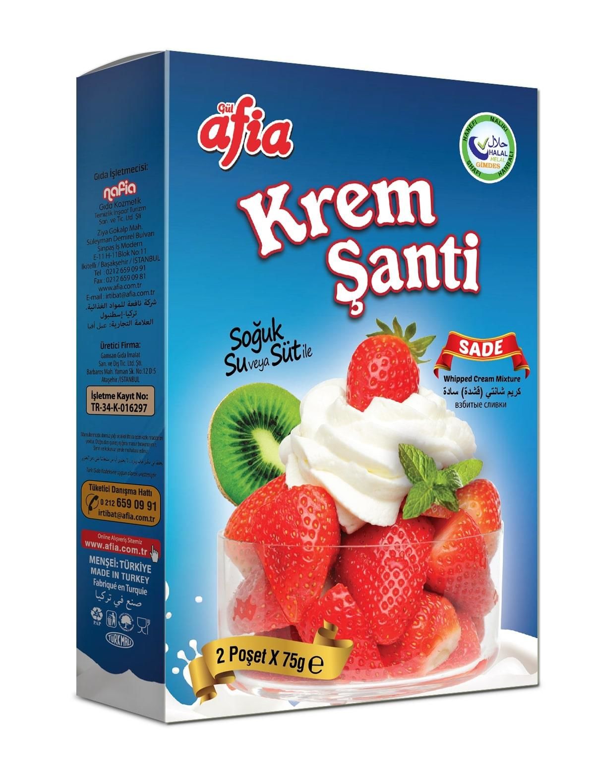 Afia Sade Krem Şanti 150 Gr.