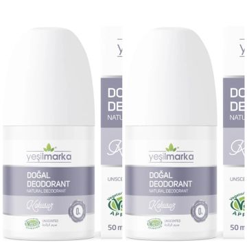 Yeşilmarka Doğal Deodorant – Kokusuz 50ml*2li Set