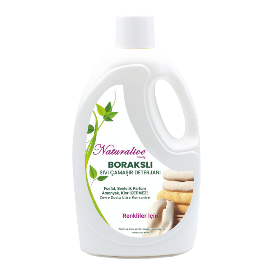 Naturalive Renkliler İçin  Çamaşır Makinesi Deterjanı 2.5lt
