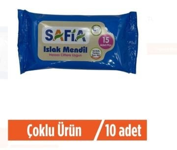 Safia Cep Islak Mendil 10lu Set
