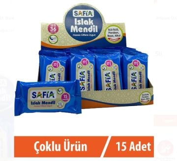 Safia Cep Islak Mendil 15li Set