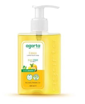 Agarta Doğal Krem Etkili Limon Sıvı Sabun 400ml