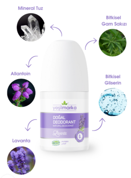 Yeşilmarka Doğal Deodorant – Lavanta 50ml