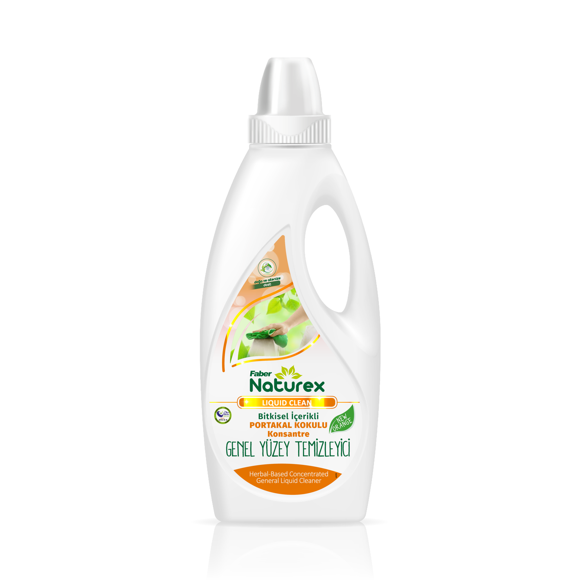 Faber Naturex Portakallı Yer ve Yüzey Genel Temizleyici (1 L Şişe)