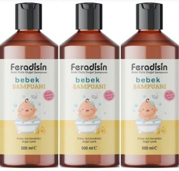 Feradisin Bitki Özlü Bebek Şampuan 500ml * 3Lü Set