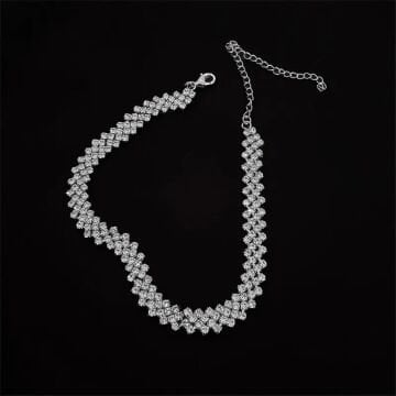 Kristal Taşlı Choker