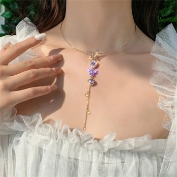 Crystal Butterfly Choker