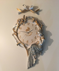 Dekoratif Kız Saat ve Fiyonk