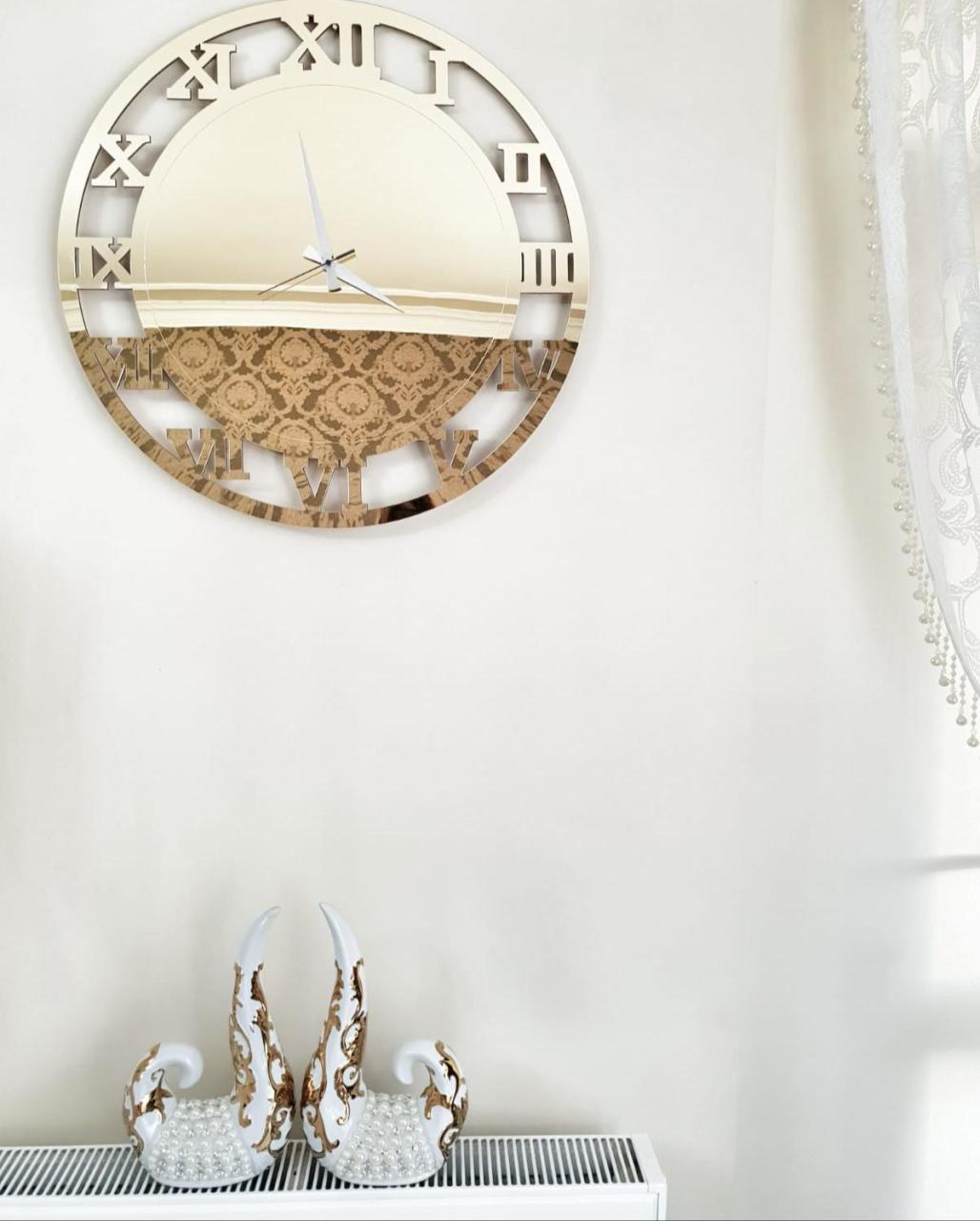 Dekoratif Ayna Pileksi Kırılmaz Saat