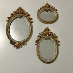Üçlü Dekoratif Ayna Takımı