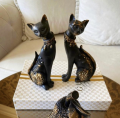 İkili Dekoratif Kedi Biblosu
