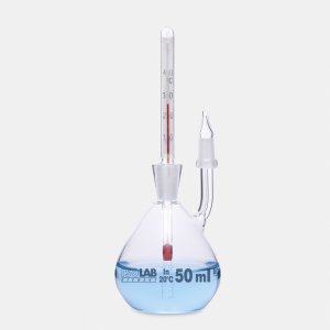 ISOLAB Piknometre - Kalibreli - Termometreli - 10 ml