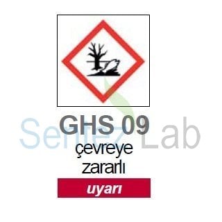 İSOLAB 099.19.T01 çevreye zararlı piktogramı GHS 9 uyarı etiketi 26x37mm-250 etiket