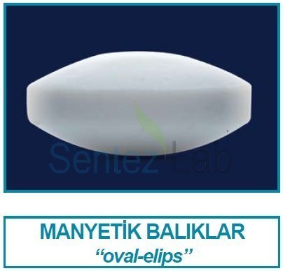 İSOLAB 057.05.025 manyetik balık - oval - 25 x 10 mm (1 adet)