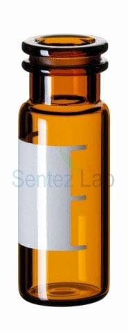 1.5ML SNAP RİNG VİAL, 32 X 11.6MM, AMBER GLASS, 1ST HYDROLYTİC CLASS, WİDE OPENİNG, LABEL AND FİLLİNG LİNES 100/pk