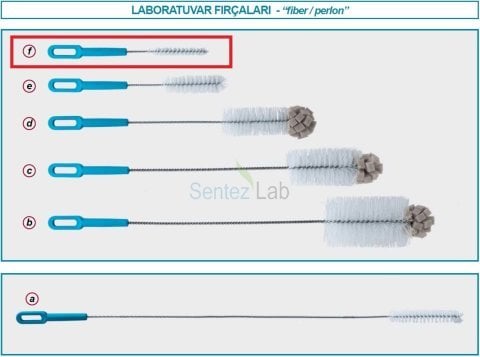 ISOLAB Laboratuvar Fırçası Dar Tüp Temizleme Fırçası