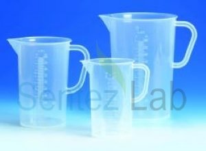 Plastik Beher kısa form kulplu 5000ml