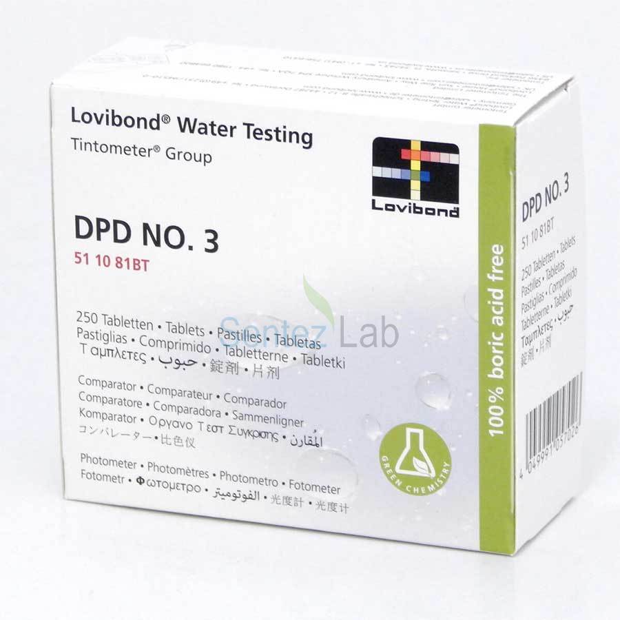 Lovibond DPD No.3 Serbest Klor Test Fotometre Tableti 500 Adet