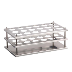 Tüp Standı, (falkon) Paslanmaz 3 x 6 - Tube Rack - 18 Tüp Kapasiteli 32mm