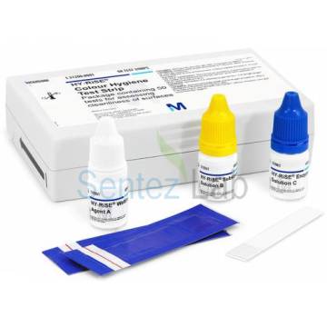 Merck 131200 Colour Hygiene Test Strip Package Containing 50 Tests For Assessing Cleanliness Of Surfaces Hy-Rise®,  Hijyen İzleme Testi 50 Test/Ambalaj