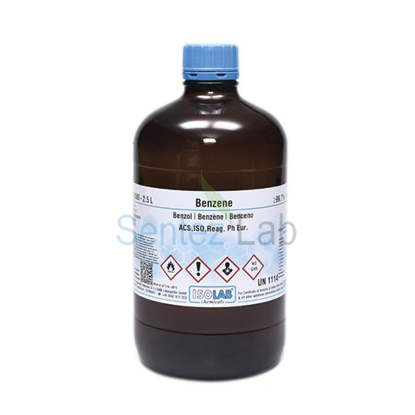 ISOLAB Benzene For Analysis Acs, Iso, Reag. pH Eur.  71-43-2  2.5 L  Cam Şişe