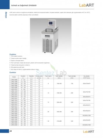 Labart LHRC-0520 ISITMALI VE SOĞUTMALI SİRKÜLATÖR