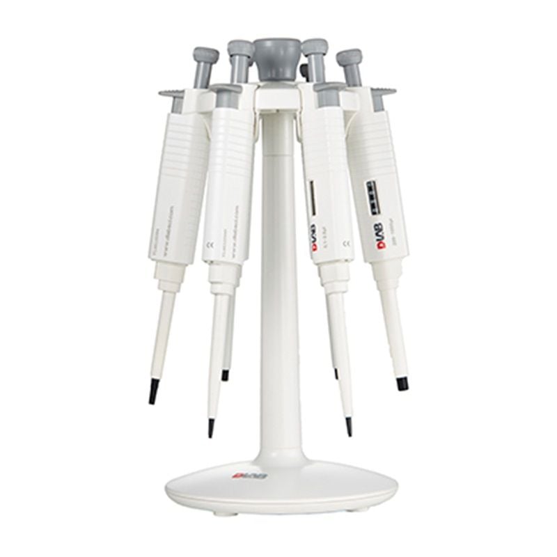 DLAB MicroPette Plus SETC 3 Adet Otomatik Pipet ve 6'lı Stand Komple 20-200, 100-1000, 1000-5000 μl Pipet Uçları Dahildir