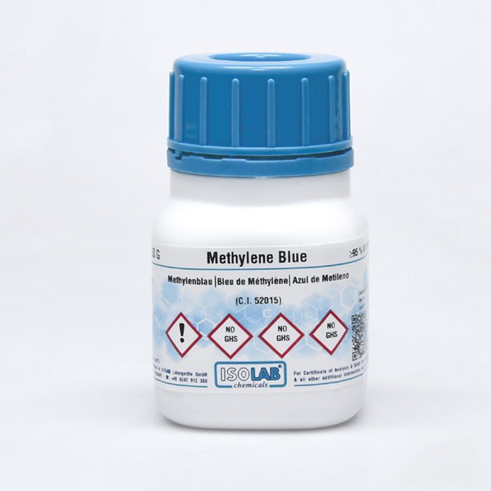 ISOLAB METHYLENE BLUE, (C.I. 52015) FOR MICROSCOPY CAS 122965-43-9 50 GR