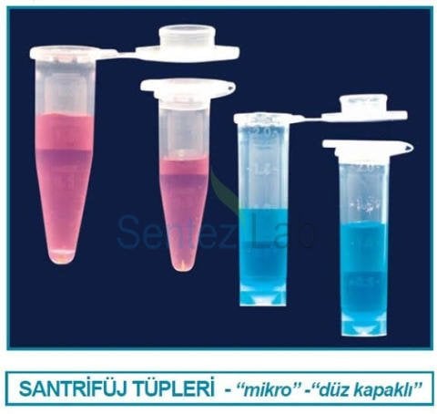 Tüp - santrfüj - mikro - düz kapaklı - 2.0 ml (500 adet)