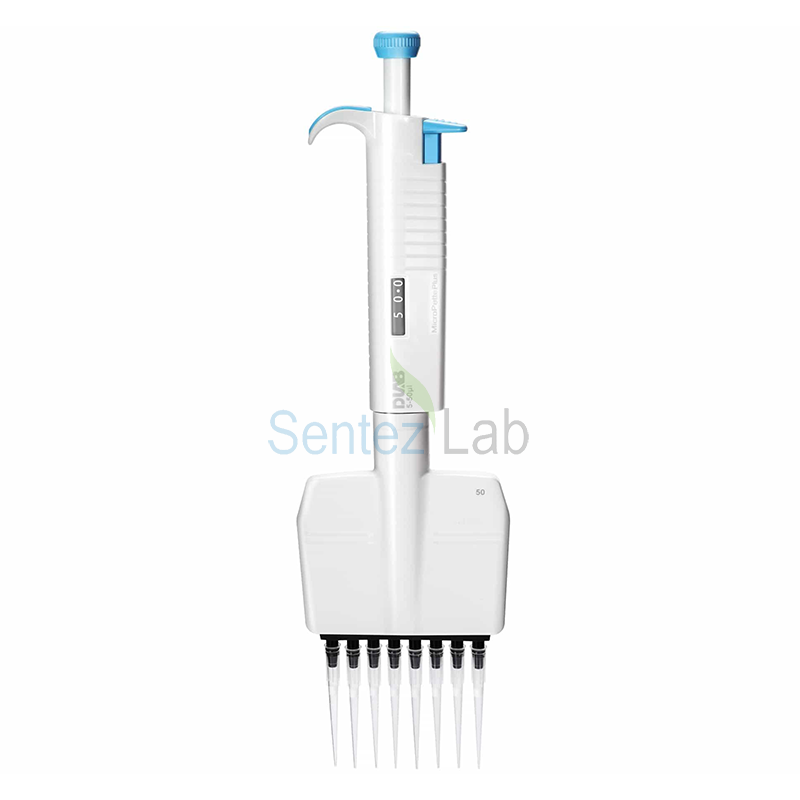 DLAB MicroPette Plus 8 Kanallı Ayarlanabilir Otomatik Pipet 0.5-10 μl