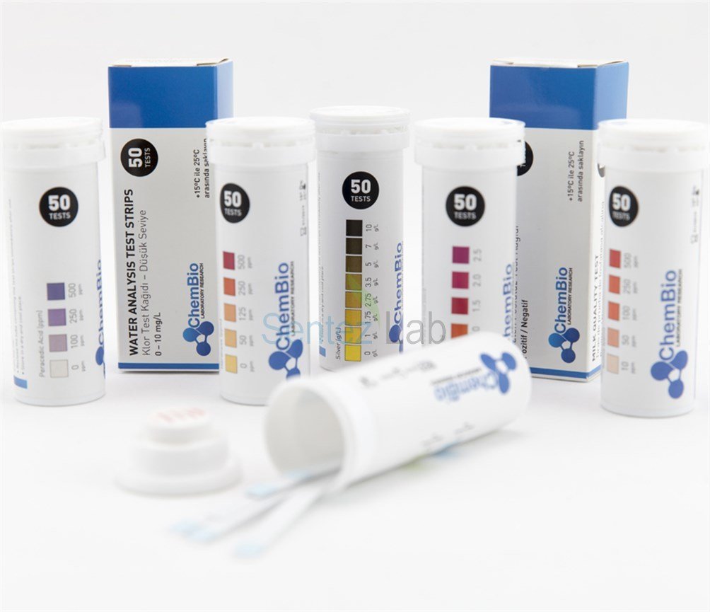 Silver-pH Test Strips 0-10 g/L , 4-5-6-7-8 pH