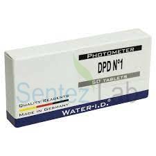 Water-i.d. DPD No 1 Reagent Tablet Set Free Chlorine 50 Adet