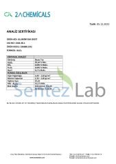 2A CHEMİCALS Alüminyum Oksit %98,50 CAS 1344-28-1  1 KG