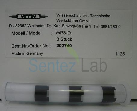 Wtw WP3‐D Durox elektrotu için yedek membran 3 adet